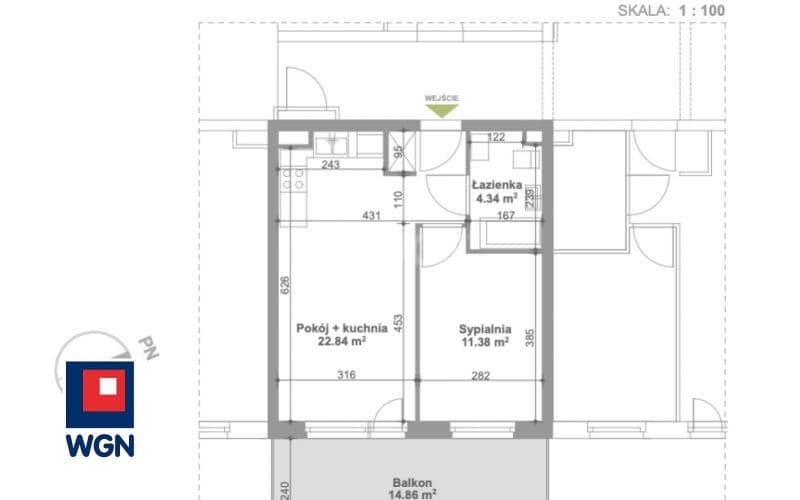 Nowe  2 pokojowe mieszkanie dostępne od ręki — zdjęcie 16